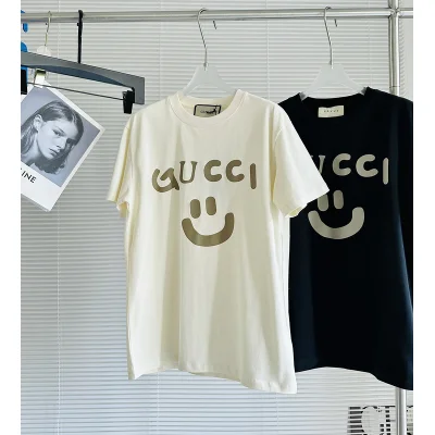 Футболка Gucci Logo And Smile "White" фото № 4