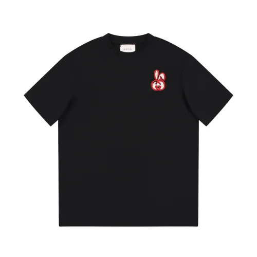 Футболка Gucci Embroidered Rabbit Emblem "Black"