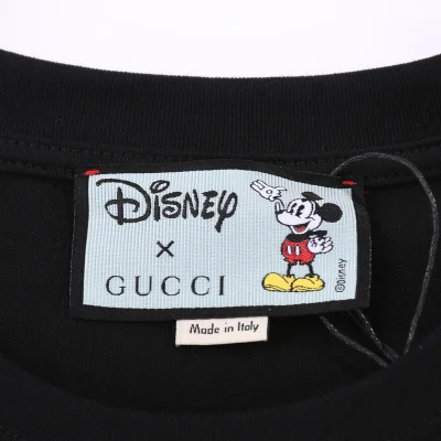 Футболка Gucci X Disney Mickey With Glasses "Black" фото № 6