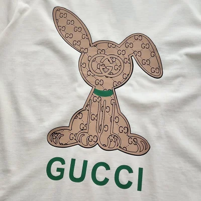 Футболка Gucci With Print "White" фото № 9