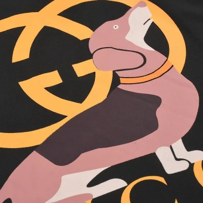 Футболка Gucci Woof Woof "Black" фото № 8