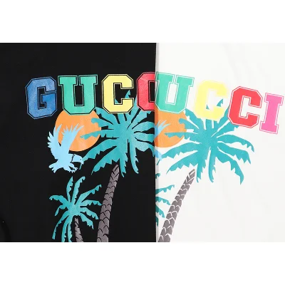Футболка Gucci Palm "Black" фото № 2