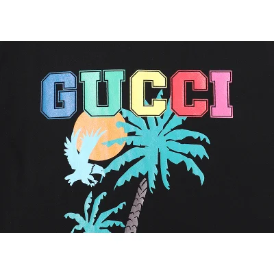 Футболка Gucci Palm "Black" фото № 6