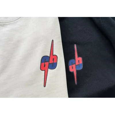 Футболка Gucci With Blue-Red Logo "Black" фото № 3