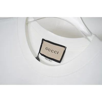 Футболка Gucci Red Logo With Ribbon "White" фото № 3
