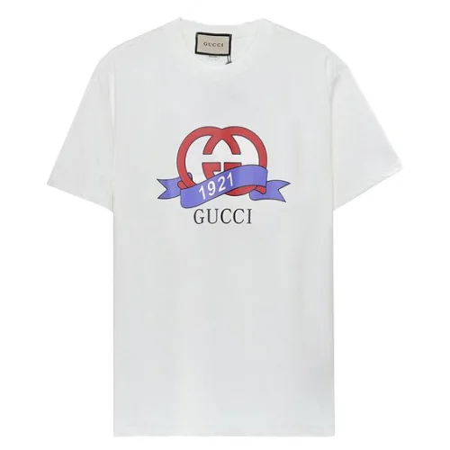 Футболка Gucci Red Logo With Ribbon "White"