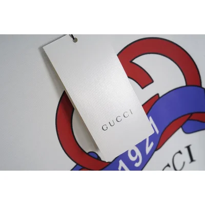 Футболка Gucci Red Logo With Ribbon "White" фото № 7