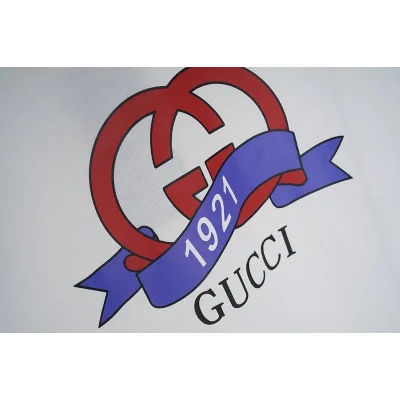 Футболка Gucci Red Logo With Ribbon "White" фото № 8
