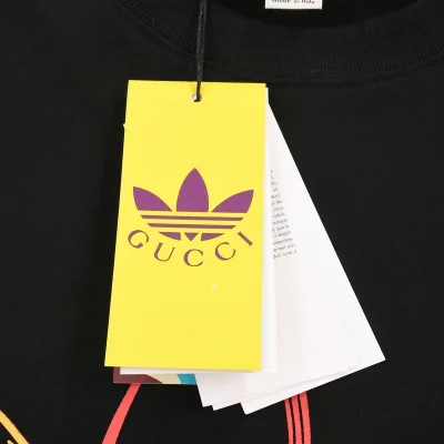 Футболка Gucci X Adidas Bright Logo Brands "Black" фото № 2 Футболка Gucci X Adidas Bright Logo Brands "Black" фото № 2