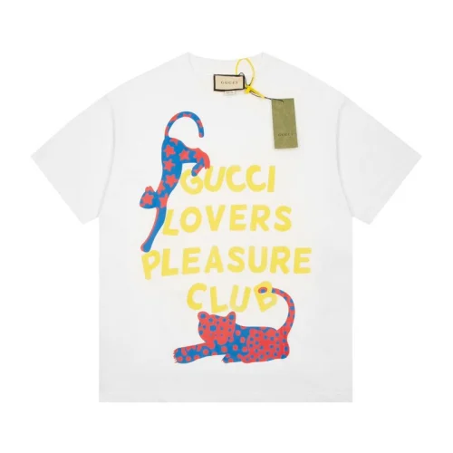 Футболка Gucci Lovers Pleasure Club "White"