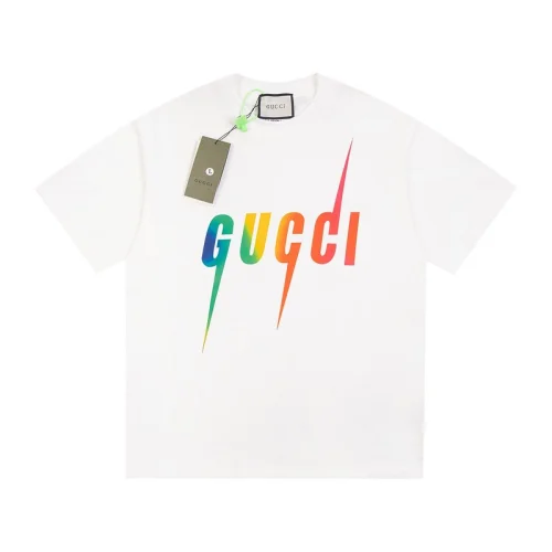 Футболка Gucci Gucci Colorful Print "White"
