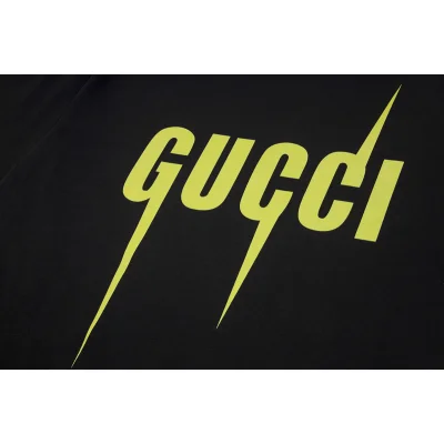 Футболка Gucci Gucci Green Logo "Black" фото № 3