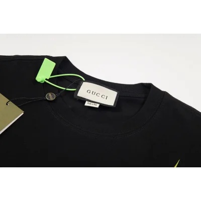 Футболка Gucci Gucci Green Logo "Black" фото № 4