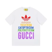 Футболка Gucci X Adidas With An Inscription Of Different Colors "White"