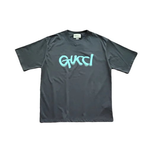 Футболка Gucci With Logo Print "Gray"