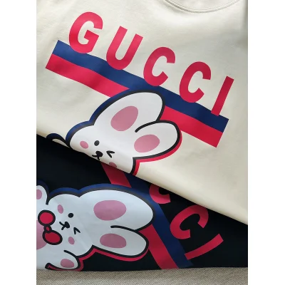 Футболка Gucci Cute Bunny Print "White" фото № 6