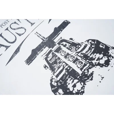 Футболка Hellstar Burning Car "White" фото № 4