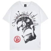 Футболка Hellstar Big Skull Print And Logo "White"