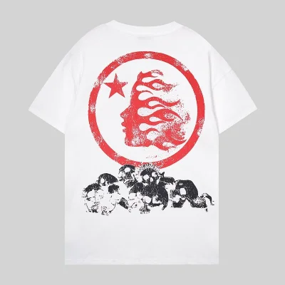 Футболка Hellstar Big Skull Print And Logo "White" фото № 2