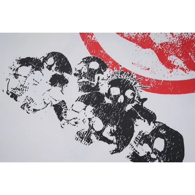 Футболка Hellstar Big Skull Print And Logo "White" фото № 5