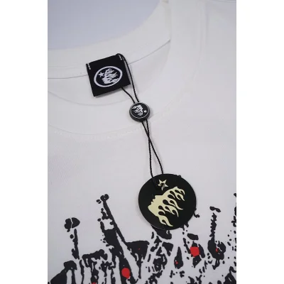 Футболка Hellstar Big Skull Print And Logo "White" фото № 3