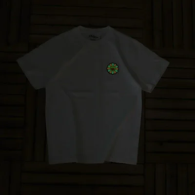 Футболка JBalvin Flower With Pink Petals "White" фото № 7