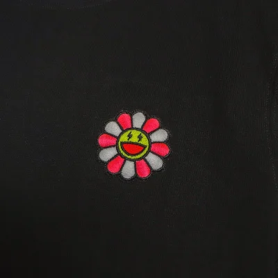 Футболка JBalvin Flower With Red Petals "Black" фото № 6