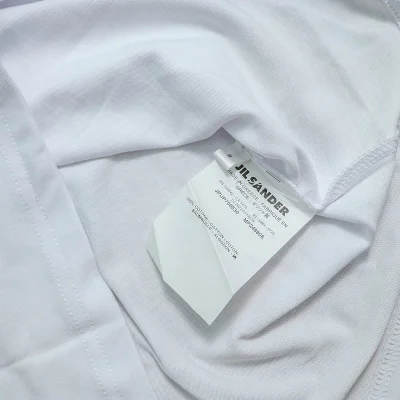 Футболка Jil Sander Wide Front Logo "White" фото № 4