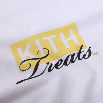 Футболка Kith Logo Treats Yellow "White" фото № 7