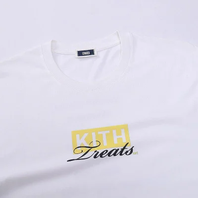 Футболка Kith Logo Treats Yellow "White" фото № 3