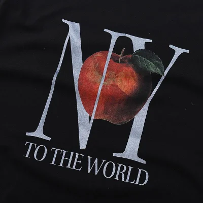 Футболка Kith NY Apple to the World "Black" фото № 3
