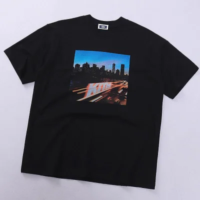 Футболка Kith Skyline "Black" фото № 2