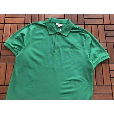 Поло Lacoste Plain With Embroidered Small Logo "Green" фото № 2