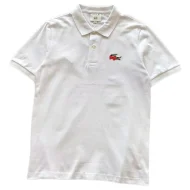 Поло Lacoste Small Crocodile Print - In Overalls "White"