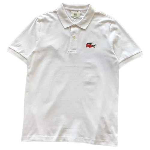 Поло Lacoste Small Crocodile Print - In Overalls "White"