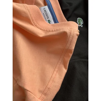 Футболка Lacoste Logos Pattern "Orange" фото № 5