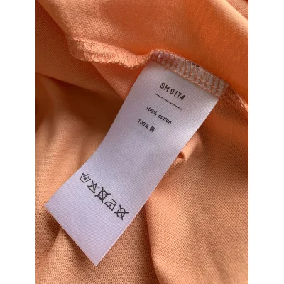 Футболка Lacoste Logos Pattern "Orange" фото № 7