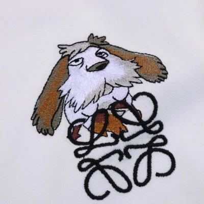Футболка Loewe The Logo And The Old Dog "White" фото № 3