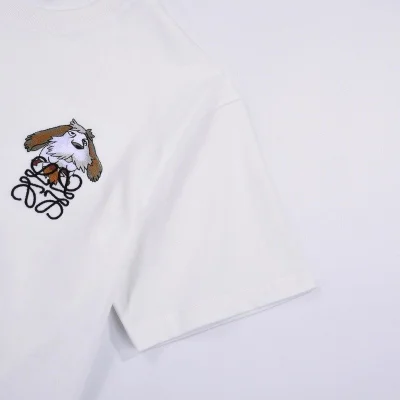Футболка Loewe The Logo And The Old Dog "White" фото № 5