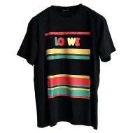Футболка Loewe Colored Logo Stripes "Black"