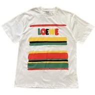 Футболка Loewe With Multicolored Stripes "White"