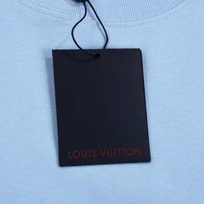 Футболка Louis Vuitton Doberman Drawing "Blue" фото № 3