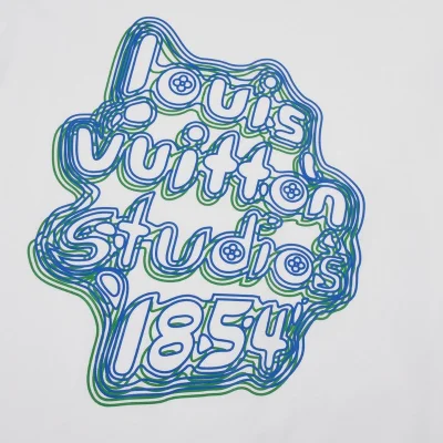 Футболка Louis Vuitton Logo Of Lines "White" фото № 7