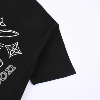 Футболка Louis Vuitton Hare With Emblems "Black" фото № 6