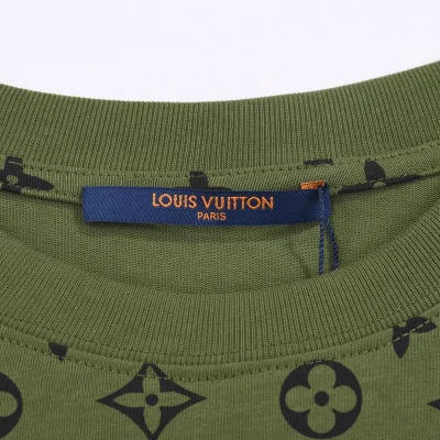 Футболка Louis Vuitton Monogram Fragments "Green" фото № 7