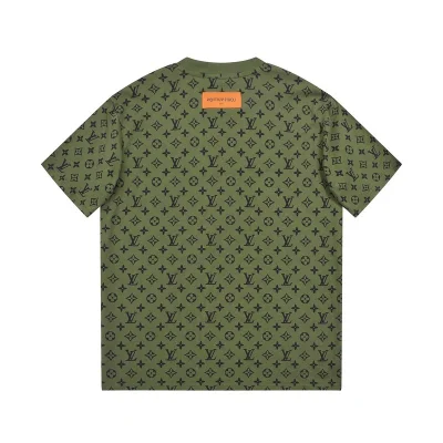 Футболка Louis Vuitton Monogram Fragments "Green" фото № 5