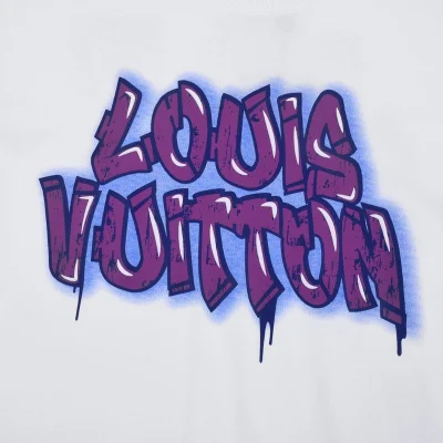 Футболка Louis Vuitton With Purple Logo "White" фото № 4