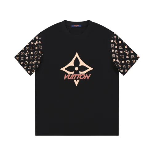 Футболка Louis Vuitton With Print On The Sleeves "Black"