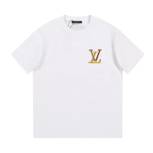 Футболка Louis Vuitton With A Shiny Brand Logo "White"