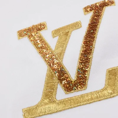 Футболка Louis Vuitton With A Shiny Brand Logo "White" фото № 4